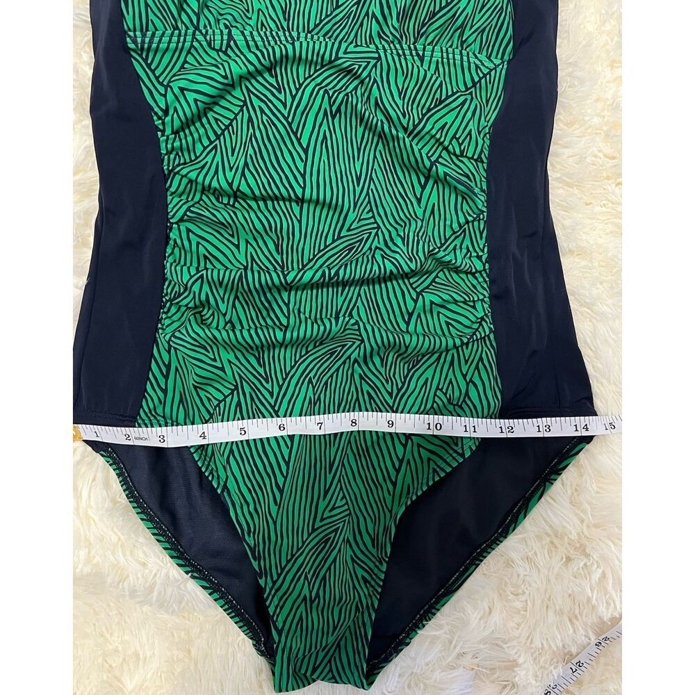 Boden Green and Navy One Piece Swimsuit - Picture 8 of 10